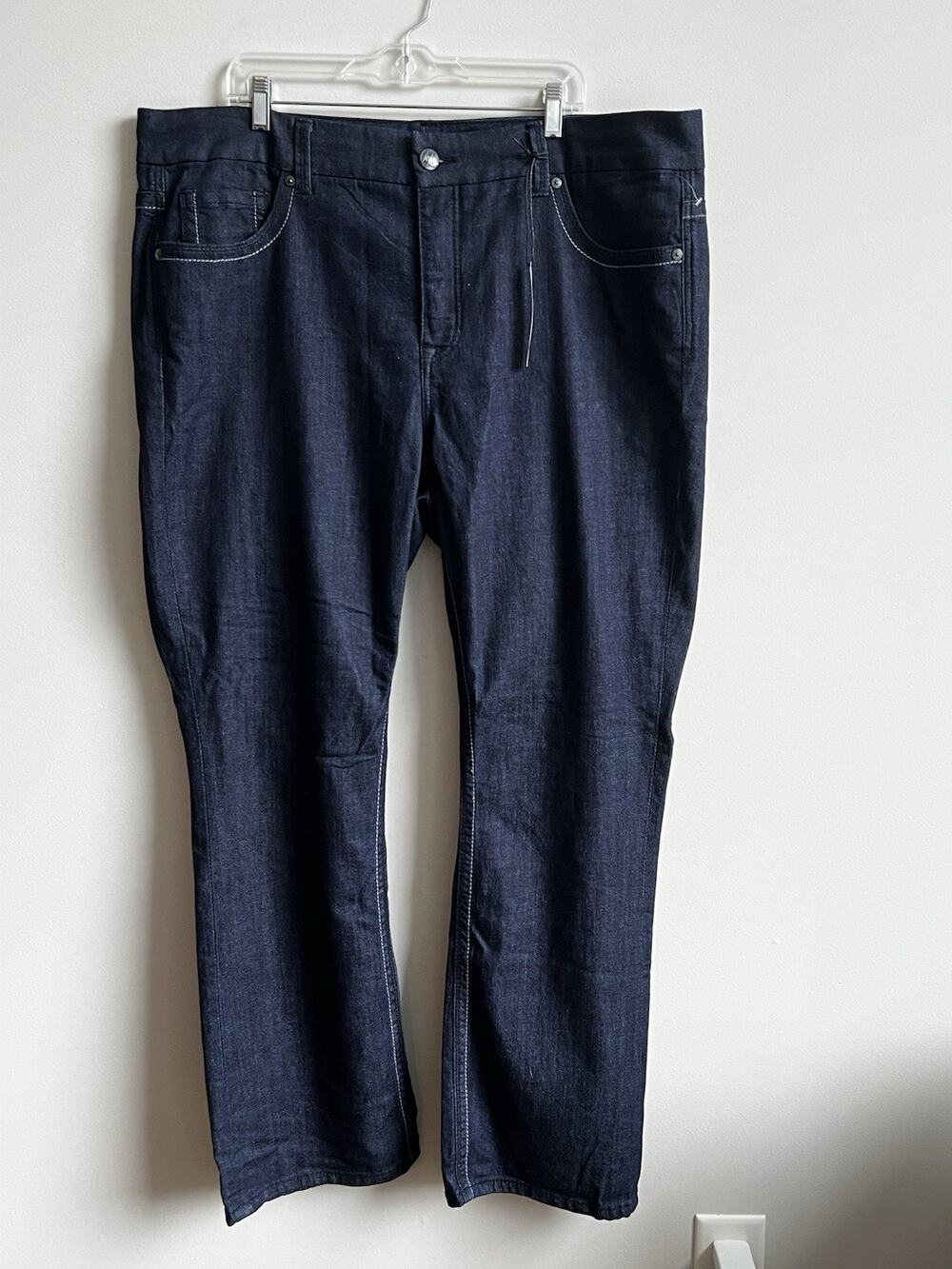 Melissa McCarthy Seven7 Jeans 22W Dark Wash Rhinestone Slim Boot NWT